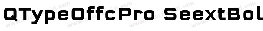 QTypeOffcPro SeextBold字体转换